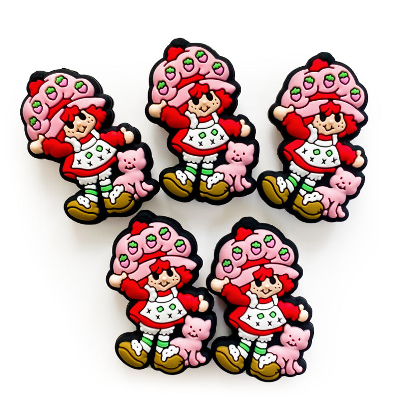 Wholesale 10pcs Pretty Girl Silicone Beads